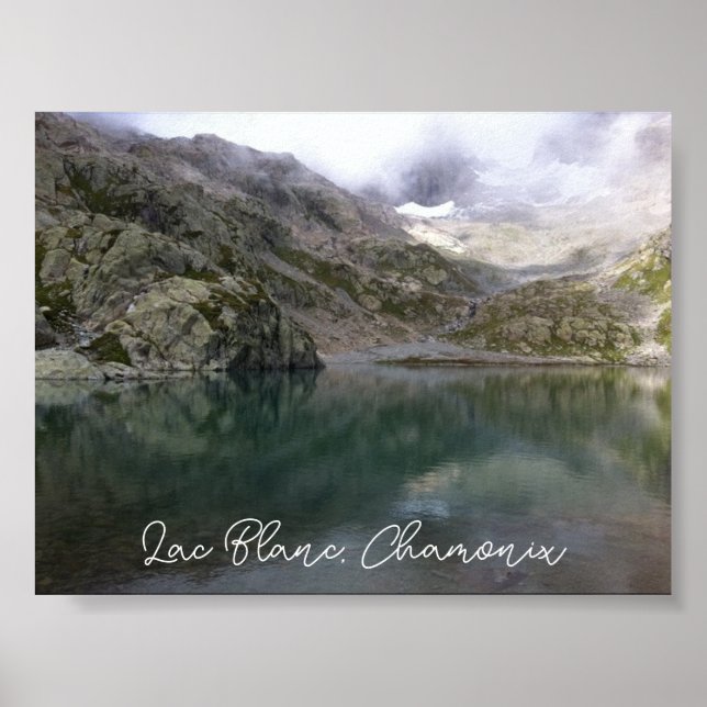Lac Blanc, Chamonix poster (Devant)
