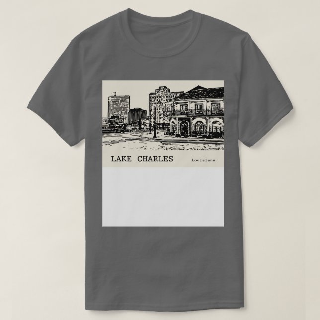 Lac Charles Louisiana TShirt - 1 (Design devant)
