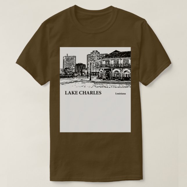 Lac Charles Louisiana TShirt - 2 (Design devant)