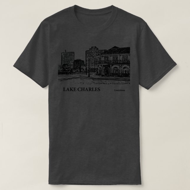 Lac Charles Louisiana TShirt - 3 (Design devant)