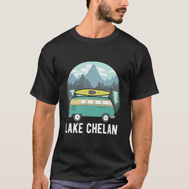 Lac Chelan Kayak Sweat - shirt à capuche Retro Van (Devant)