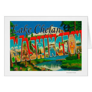 Lac Chelan, Washington - grandes scènes de lettre