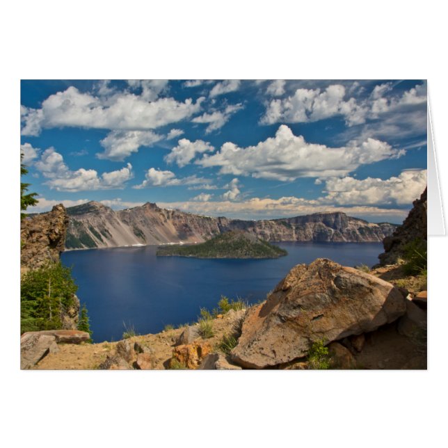 Lac Crater et l'île Wizard, Crater Lake (Devant horizontal)
