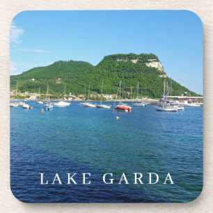 Lac de Garde Rocher de Garda vue dessous de verre