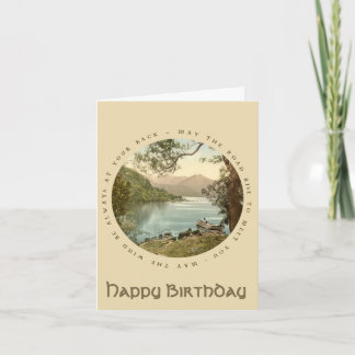 Lac de Kerry Irlande Vintage Bonne carte d'anniver