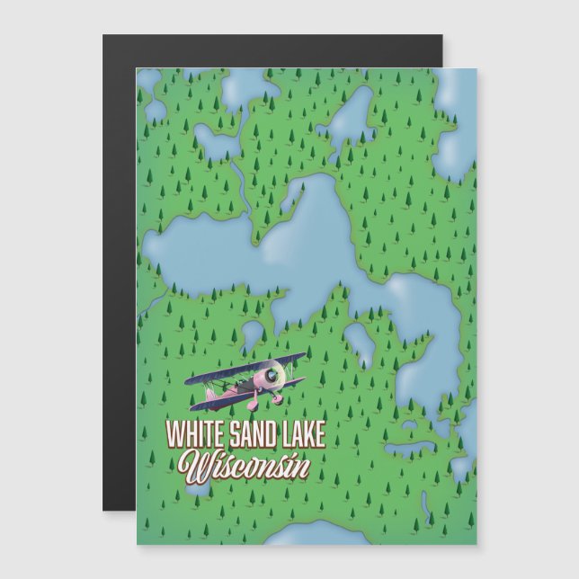 Lac de sable blanc Wisconsin (Devant / Derrière)