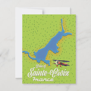 Lac de Sainte-Croix carte de voyage France
