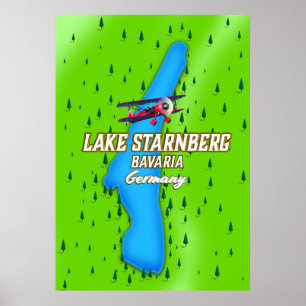 Lac de Starnberg Bavière Allemagne affiche de voya