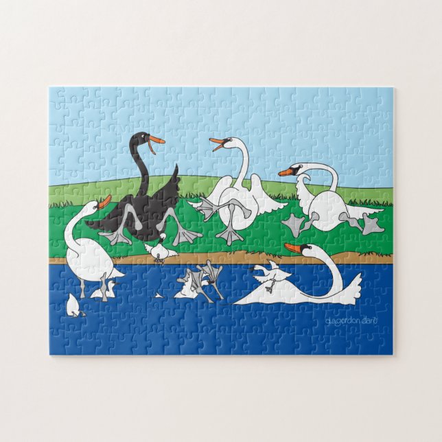 Lac des cygnes 11x14 Puzzle (Horizontal)