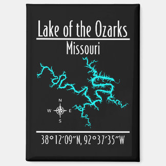 Lac des Ozarks Missouri Coordonnées Aimant