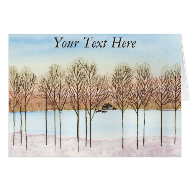 Lac d'hiver (Devant horizontal)