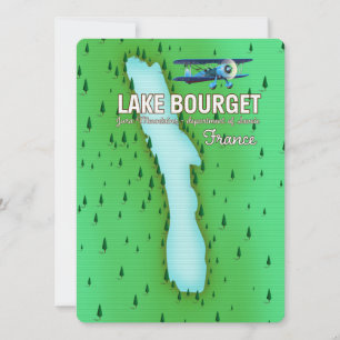 Lac du Bourget France belle affiche de voyage