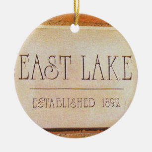 Lac est, Decatur, la Géorgie, ornements de Noël