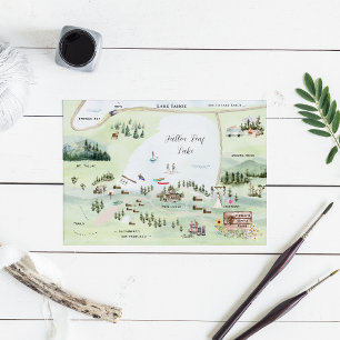 Lac Fallen Leaf   Itinéraire de la carte Mariage