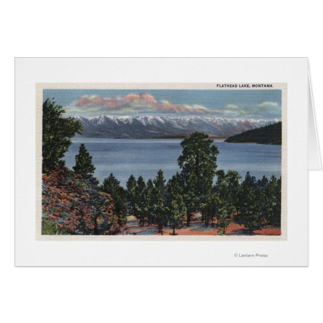 Lac Flathead, Montana (Devant horizontal)