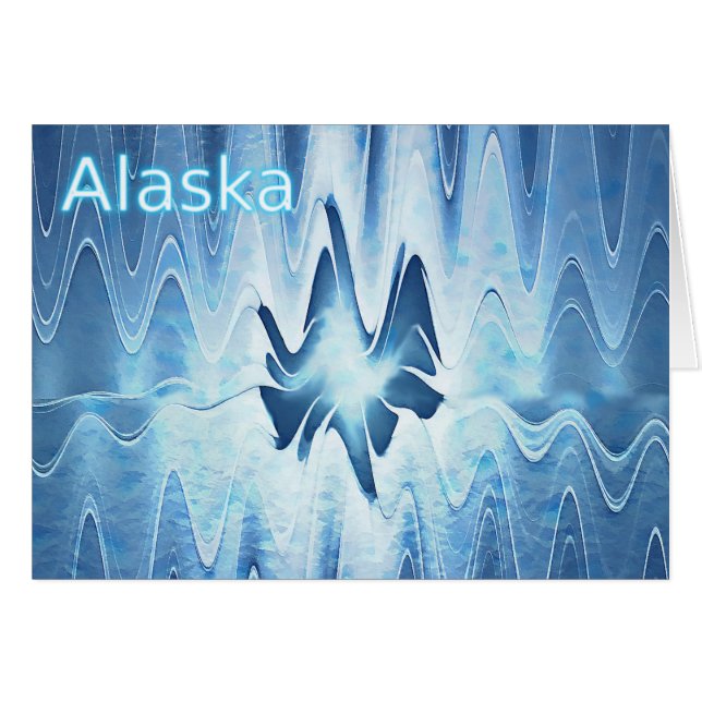 Lac glaciaire - Alaska (Devant horizontal)