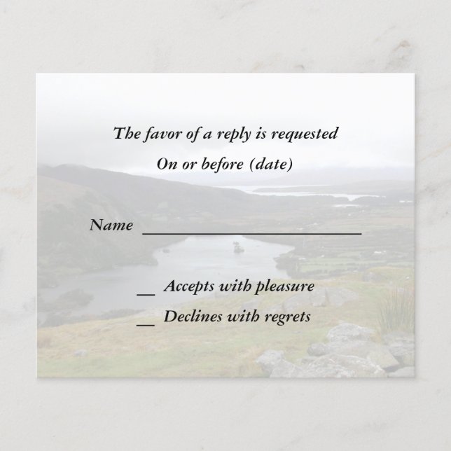 Lac Glanmore de Healy Pass Irlande. (Devant)
