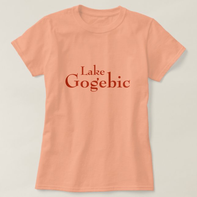 Lac Gogebic, Michigan T-Shirt (Design devant)
