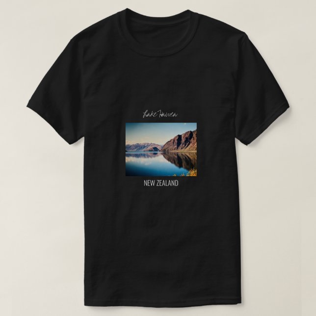 Lac Hawea Nouvelle-Zélande Otago Voyage T-Shirt (Design devant)
