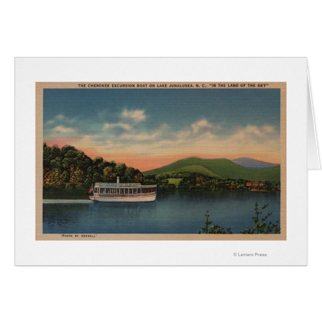 Lac Junaluska, NC - Vue du Cherokee Boat (Devant horizontal)