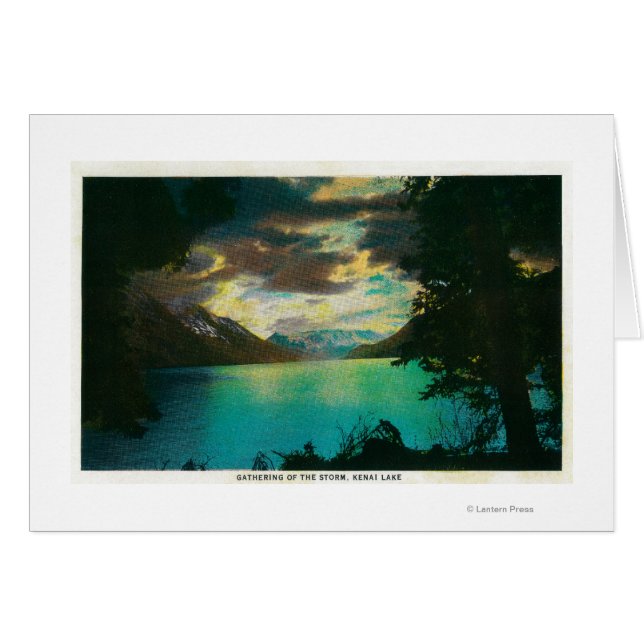 Lac Kenai, Alaska, collecte des tempêtes (Devant horizontal)