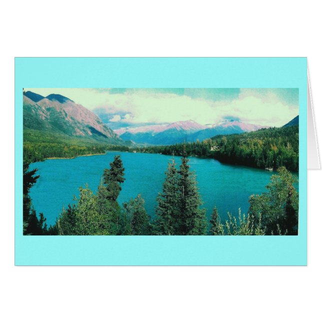 Lac Kenai, atterrissage de tonnelier, Alaska (Devant Horizontal)