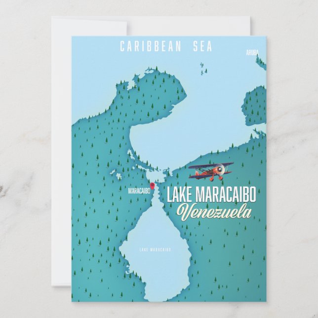 Lac Maracaibo, Venezuela navigation cartographique (Devant)