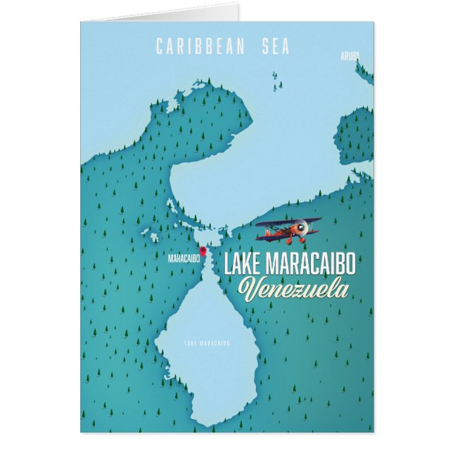 Lac Maracaibo, Venezuela navigation cartographique (Devant)