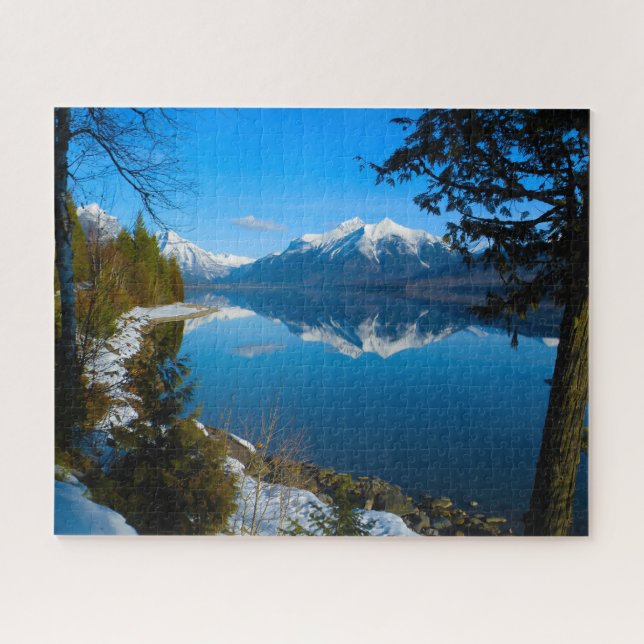 Lac McDonald Mont Vaught Montana. Puzzle (Horizontal)