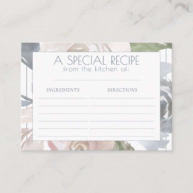 Lac Misty | Belle Carte de Recette Douce Douce (Devant)