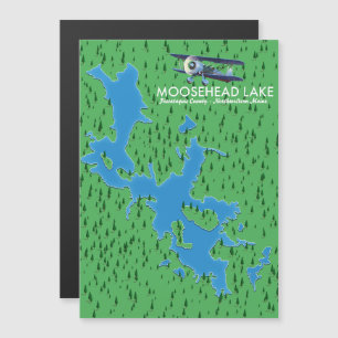 Lac Moosehead, carte du comté de Piscataquis