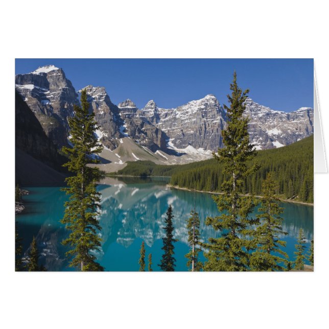 Lac Moraine, Rocheuses canadiennes, Alberta, Canad (Devant horizontal)