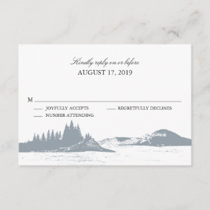 Lac Mountain RSVP pour mariage