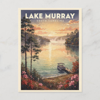 Lac Murray Carte Postale Vintage de Voyage en Caro