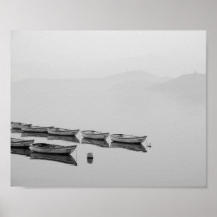 Lac Noir et Blanc avec Poster d'embarcation