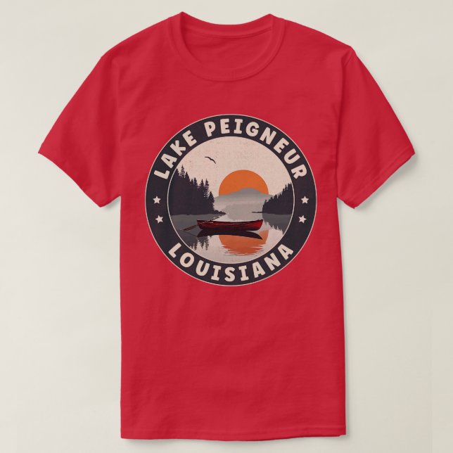 Lac Peigneur Louisiana Sunset TShirt (Design devant)