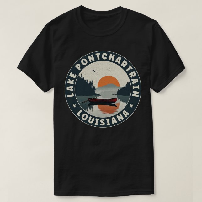 Lac Pontchartrain Louisiana Sunset TShirt (Design devant)
