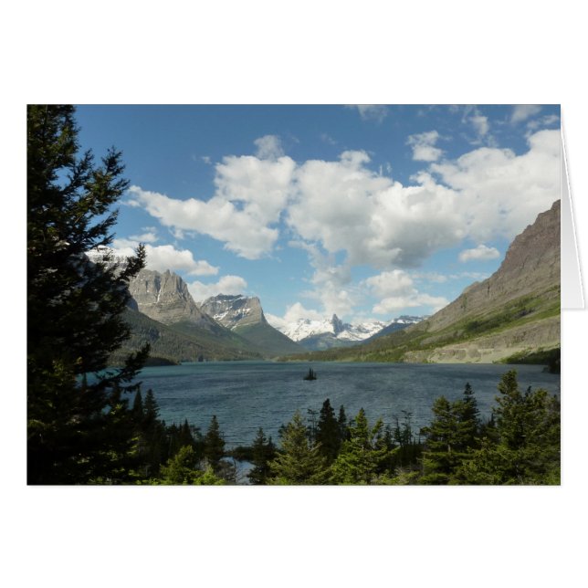 Lac Saint Mary II dans le parc national de Glacier (Devant horizontal)