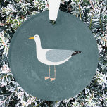 Lac Seagull<br><div class="desc">A cheeky seagull standing by the deep green ocean. Perfect pour la belle qui aime la sassy birds and the coast.</div>