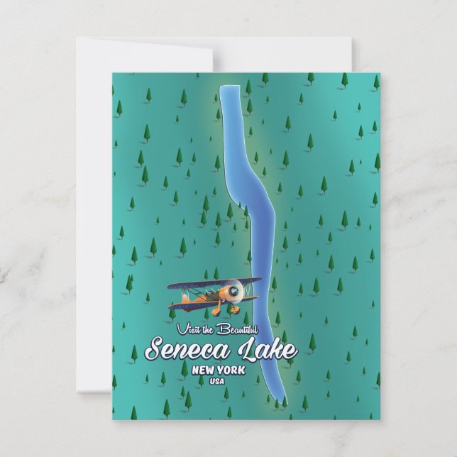 Lac Seneca, carte du lac de NYC (Devant)