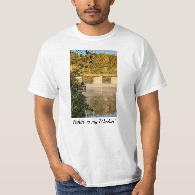 Lac Springfield Automne T-shirt de pêche (Devant)