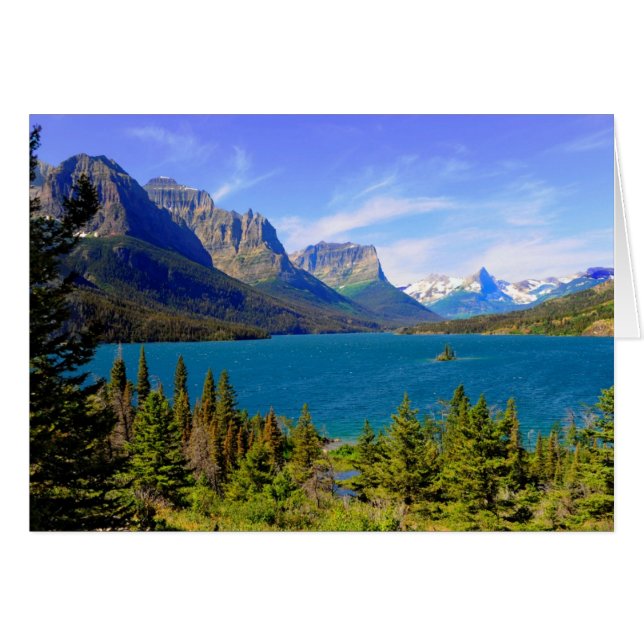 Lac St. Mary, Parc national des Glaciers, Montana (Devant horizontal)