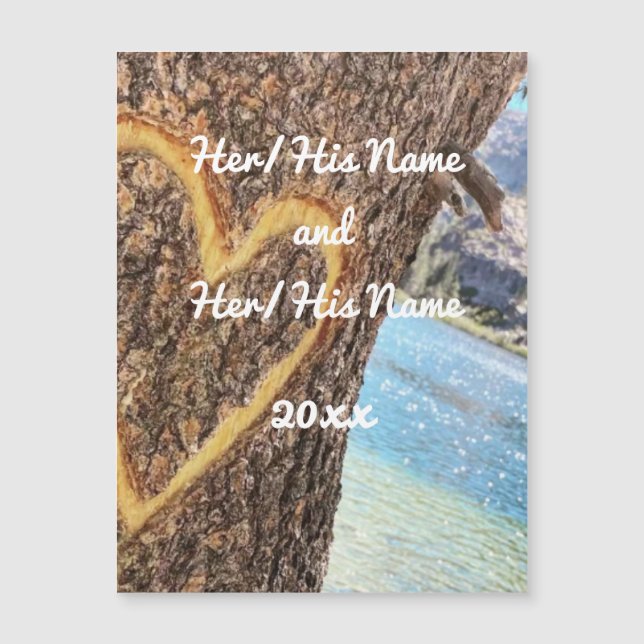 Lac Tahoe Blue Water Tree Heart Love (Devant)