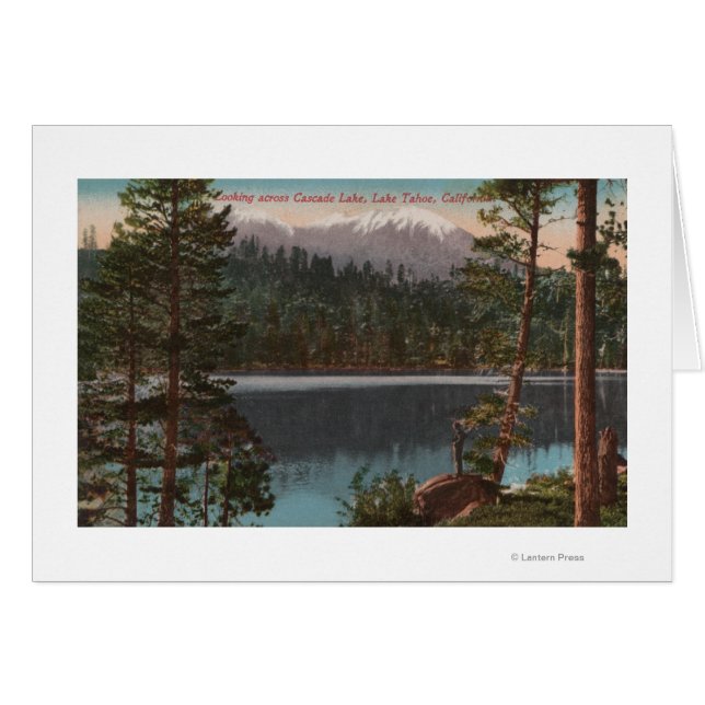 Lac Tahoe, CA - Vue sur le lac Cascade (Devant horizontal)