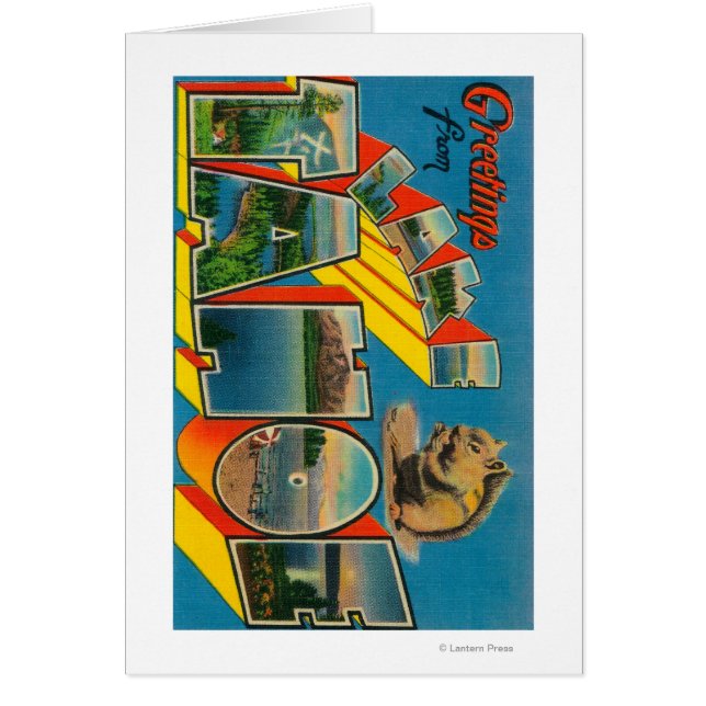 Lac Tahoe, Californie - Scènes à grandes lettres (Devant)