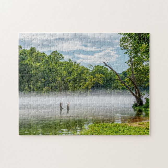Lac Taneycomo Été Fog Jigsaw Puzzle (Horizontal)