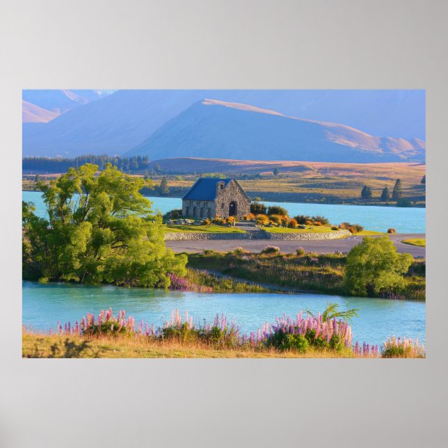 lac tekapo affiche du paysage de la nouvelle-zélan (Devant)