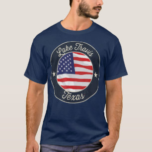 Lac Travis - T-shirt souvenir Texas patriotique