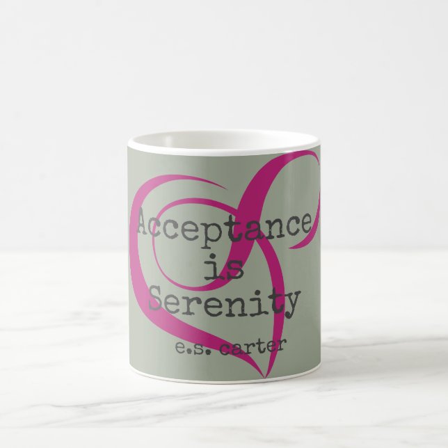 L'acceptation est tasse de citation de sérénité (Centre)