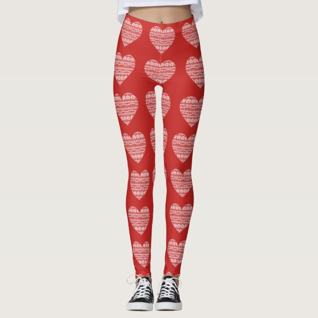 Lace Heart Leggings (Devant)
